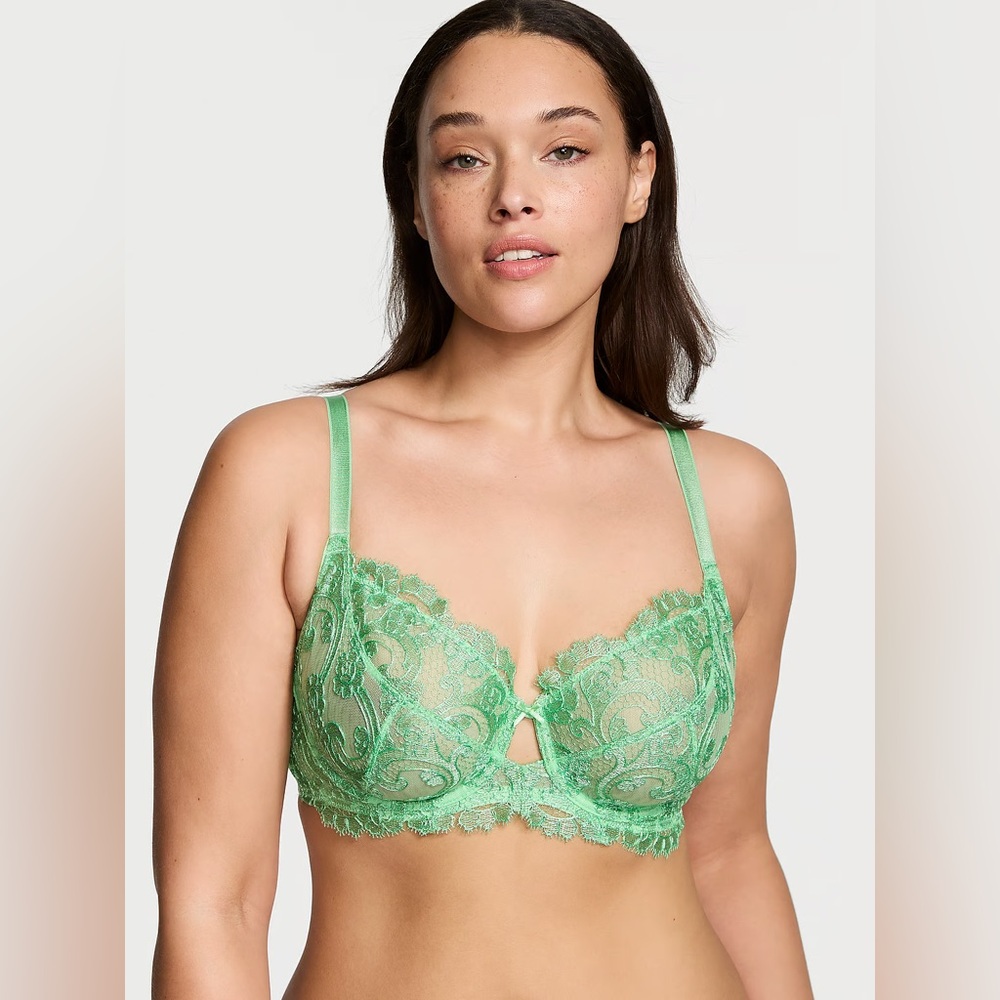 The Fabulous by Victoria's Secret Unlined Boho Floral Embroidery Full-Cup Bra